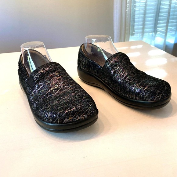 Alegria Shoes - Alegria Women's Leather Dermatic Multi-Color Loafers Clogs EU Size 40 US 8.5‎